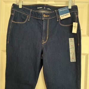 Old Navy Wow Boot-Cut Jeans Mid Rise Dark Wash Size 10 Short NWT